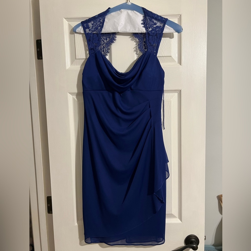 Lace Shouldered Midi Dress